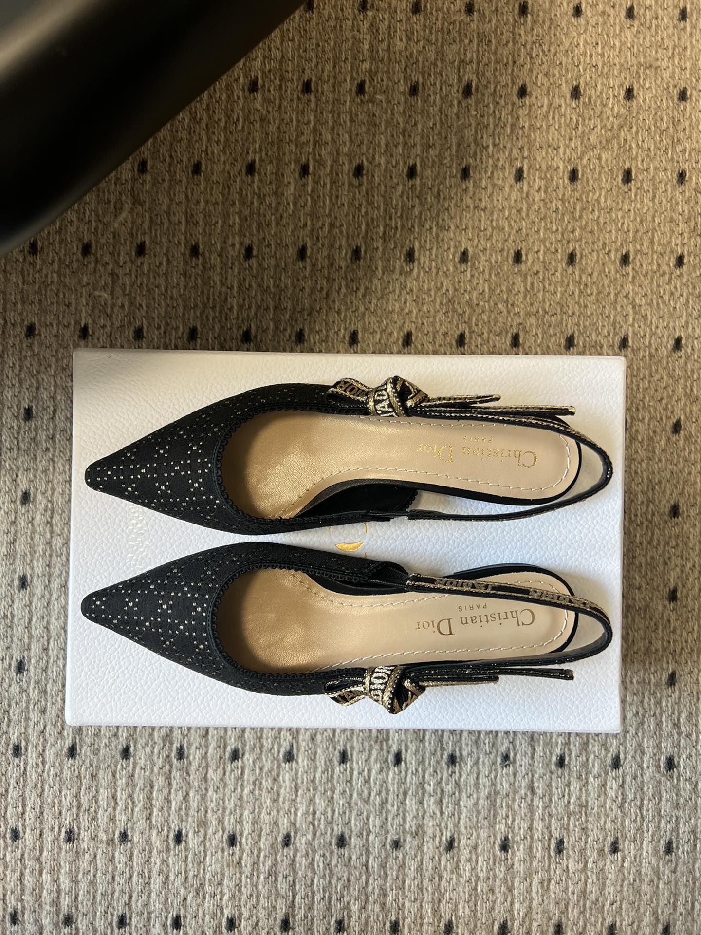 Dior Classic Polka Dot Bow Pumps