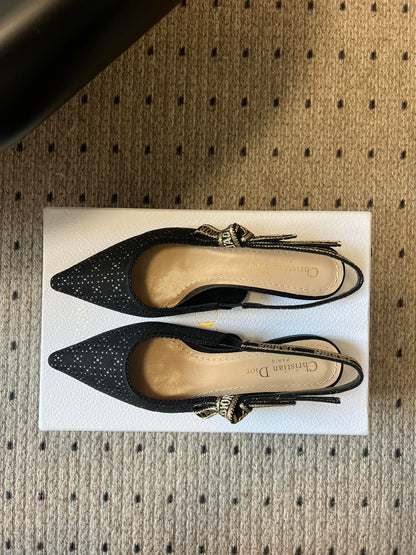 Dior Classic Polka Dot Bow Pumps
