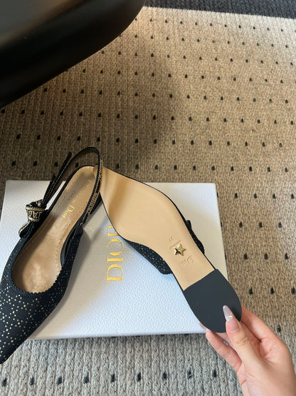 Dior Classic Polka Dot Bow Pumps