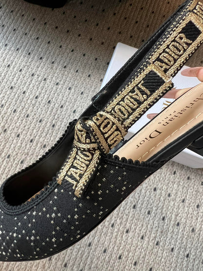 Dior Classic Polka Dot Bow Pumps