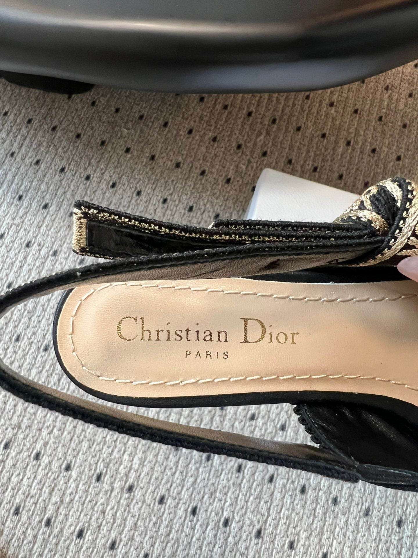 Dior Classic Polka Dot Bow Pumps