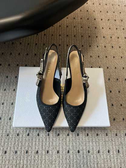 Dior Classic Polka Dot Bow Pumps