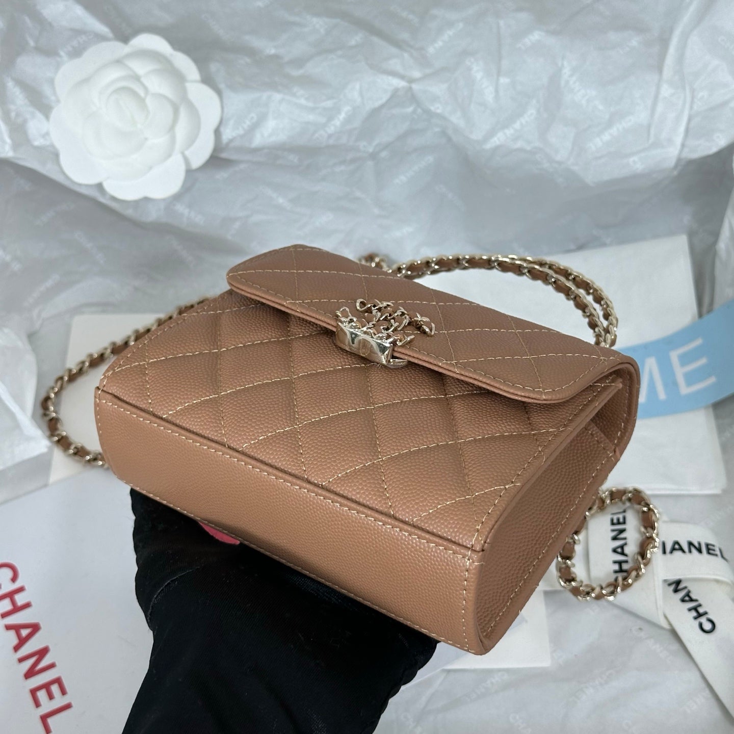 Chanel 96148 Cross Chain Handle Mini Kelly