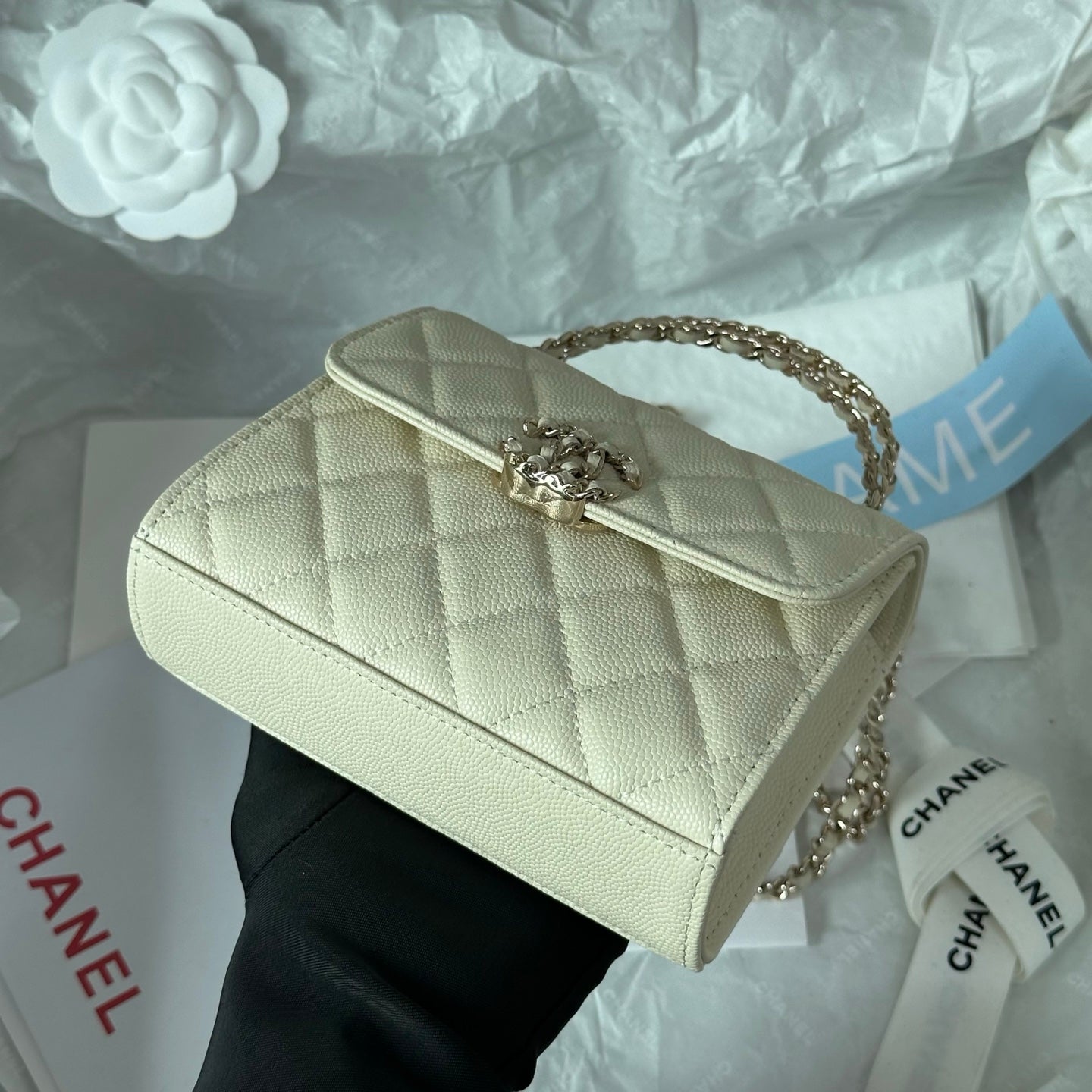 Chanel 96148 Cross Chain Handle Mini Kelly