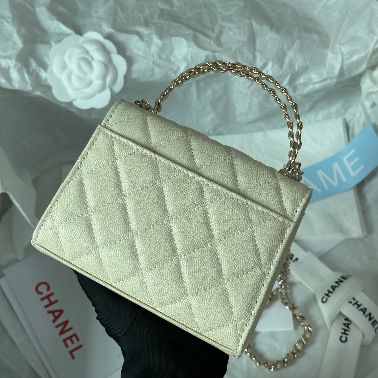 Chanel 96148 Cross Chain Handle Mini Kelly