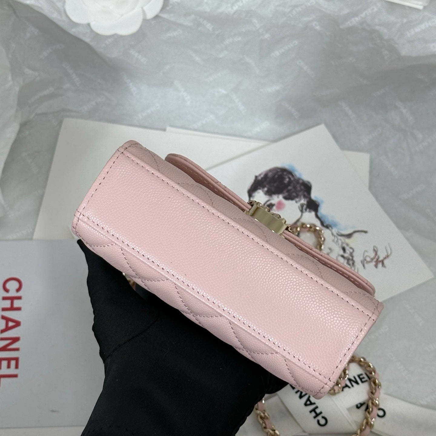 Chanel 96148 Cross Chain Handle Mini Kelly