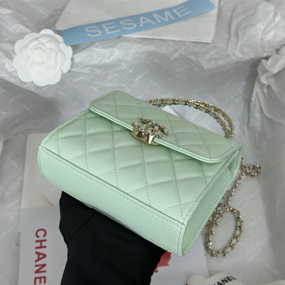 Chanel 96148 Cross Chain Handle Mini Kelly