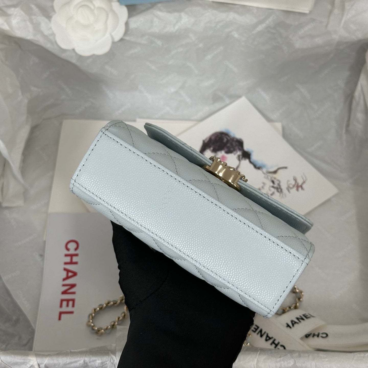 Chanel 96148 Cross Chain Handle Mini Kelly