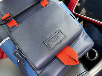 Coach Track 27 Color-block Leather Backpack – New Collection