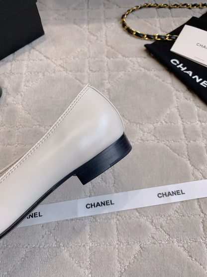 Chanel Rhinestone Buckle Loafers