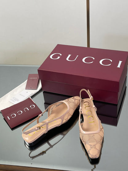 Gucci Cosmogonie GG Crystal Slingback Sandals – 2025 Early Autumn Collection