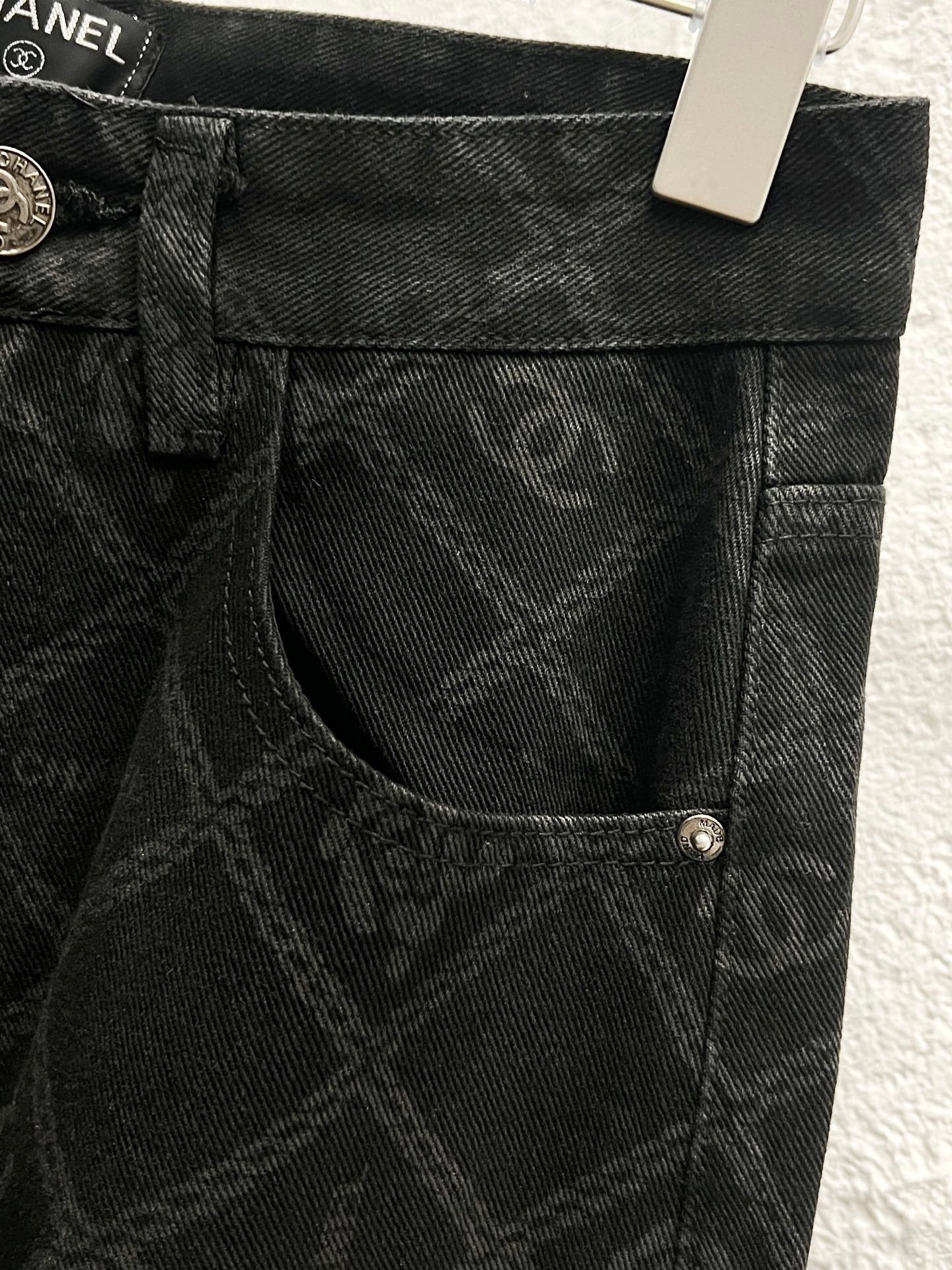 Chanel Classic Camellia Chain Logo Jeans