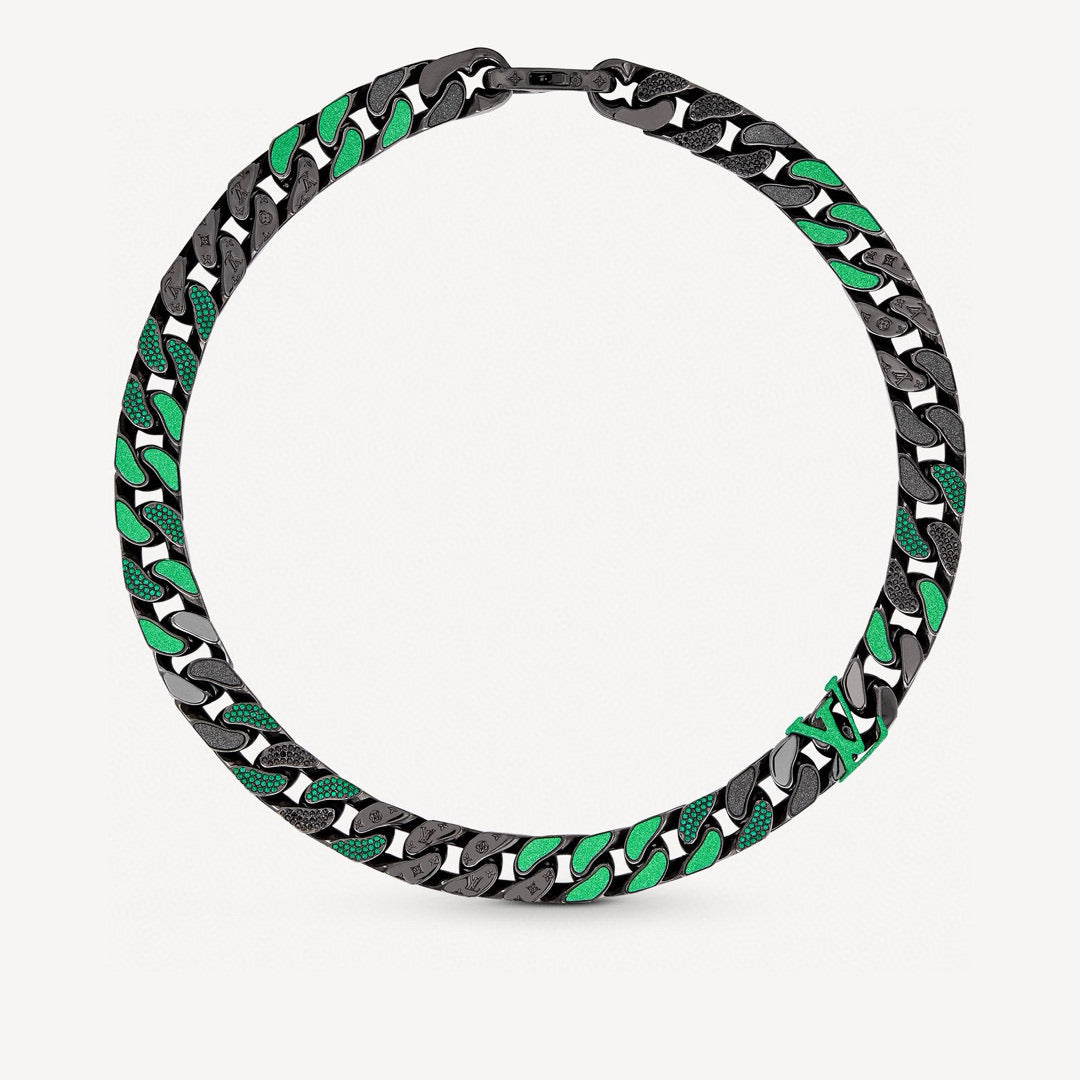 Louis Vuitton Chain Links Patches Necklace – 2020 Spring/Summer Collection
