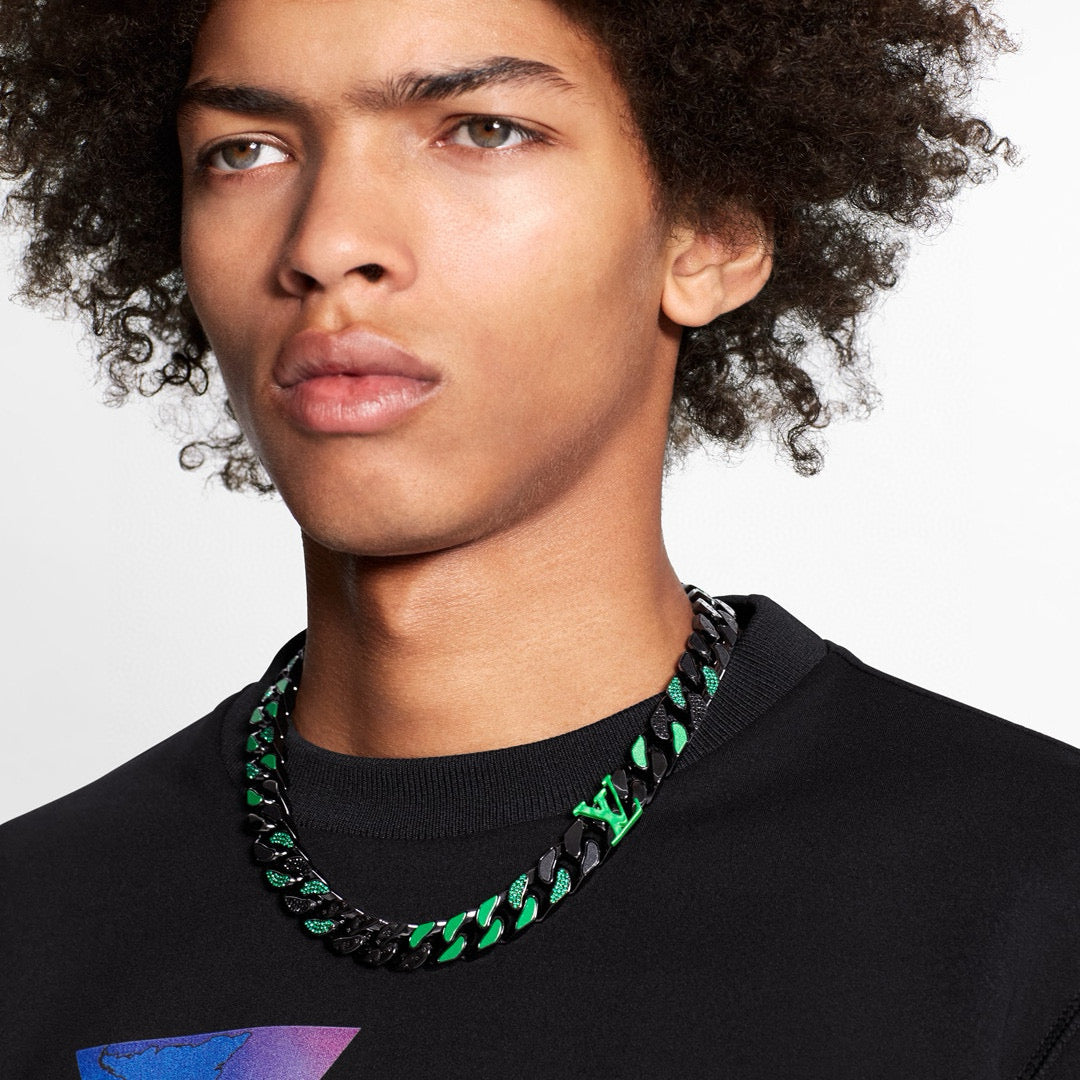Louis Vuitton Chain Links Patches Necklace – 2020 Spring/Summer Collection