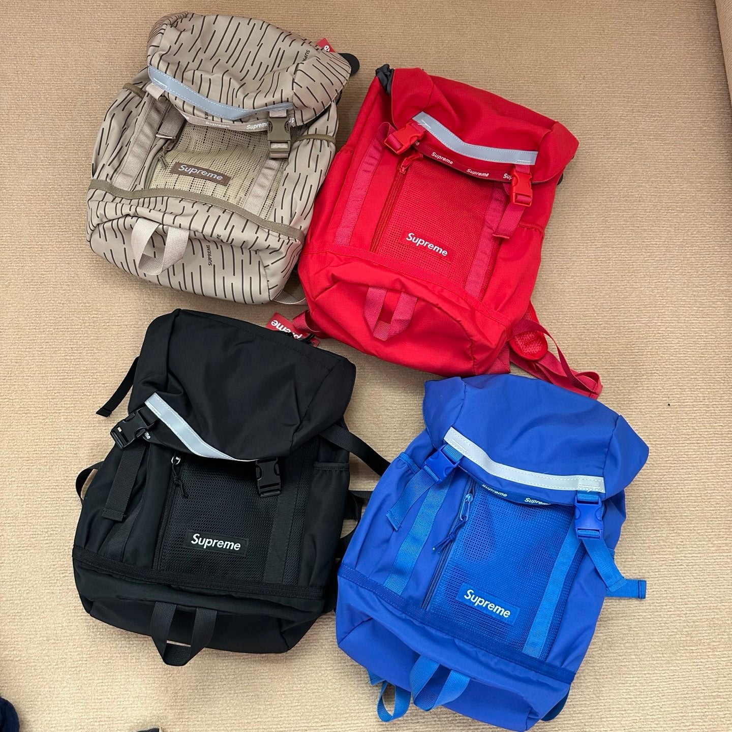 Supreme Reflective Grid Backpack – FW24