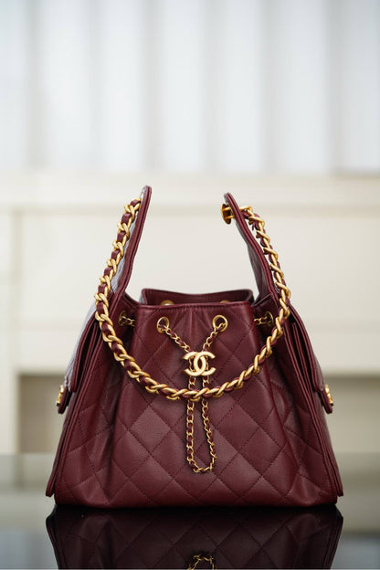 Chanel Small Hobo Drawstring Bucket Bag – 25A Collection