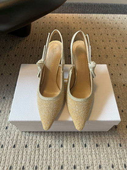 Dior J'Adior Slingback High Heels – Dior Or Limited Collection