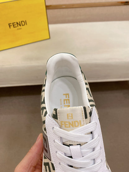 Fendi Calfskin Leather Loafers