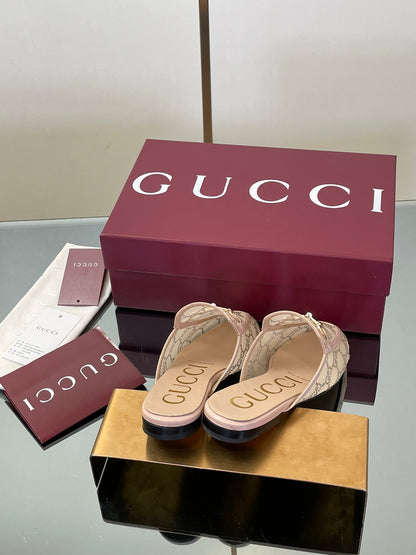 Gucci Crystal GG Patent Loafer Mules – 2025FW