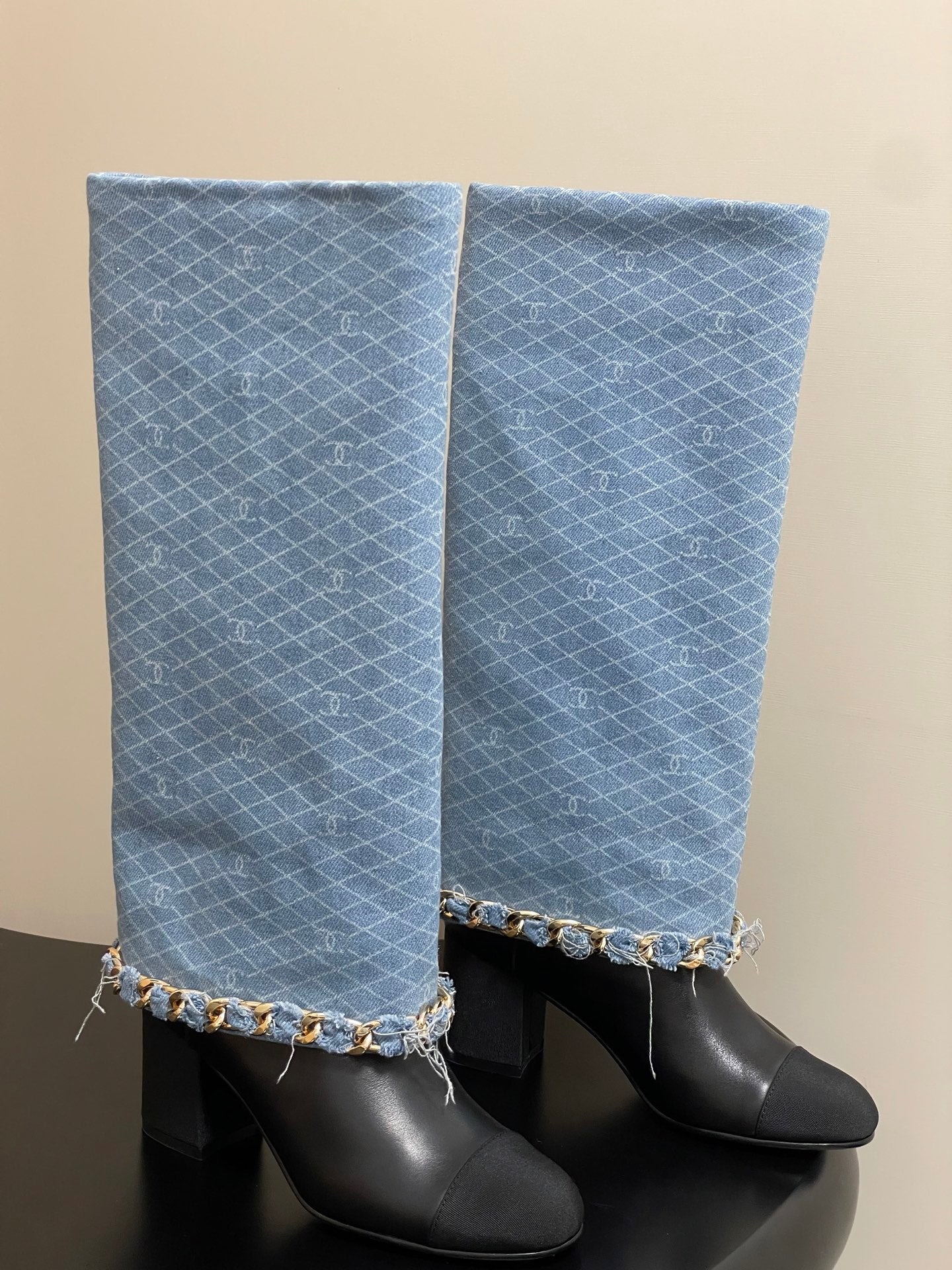 Chanel Chain Detail Long Boots – Autumn/Winter 25B Collection