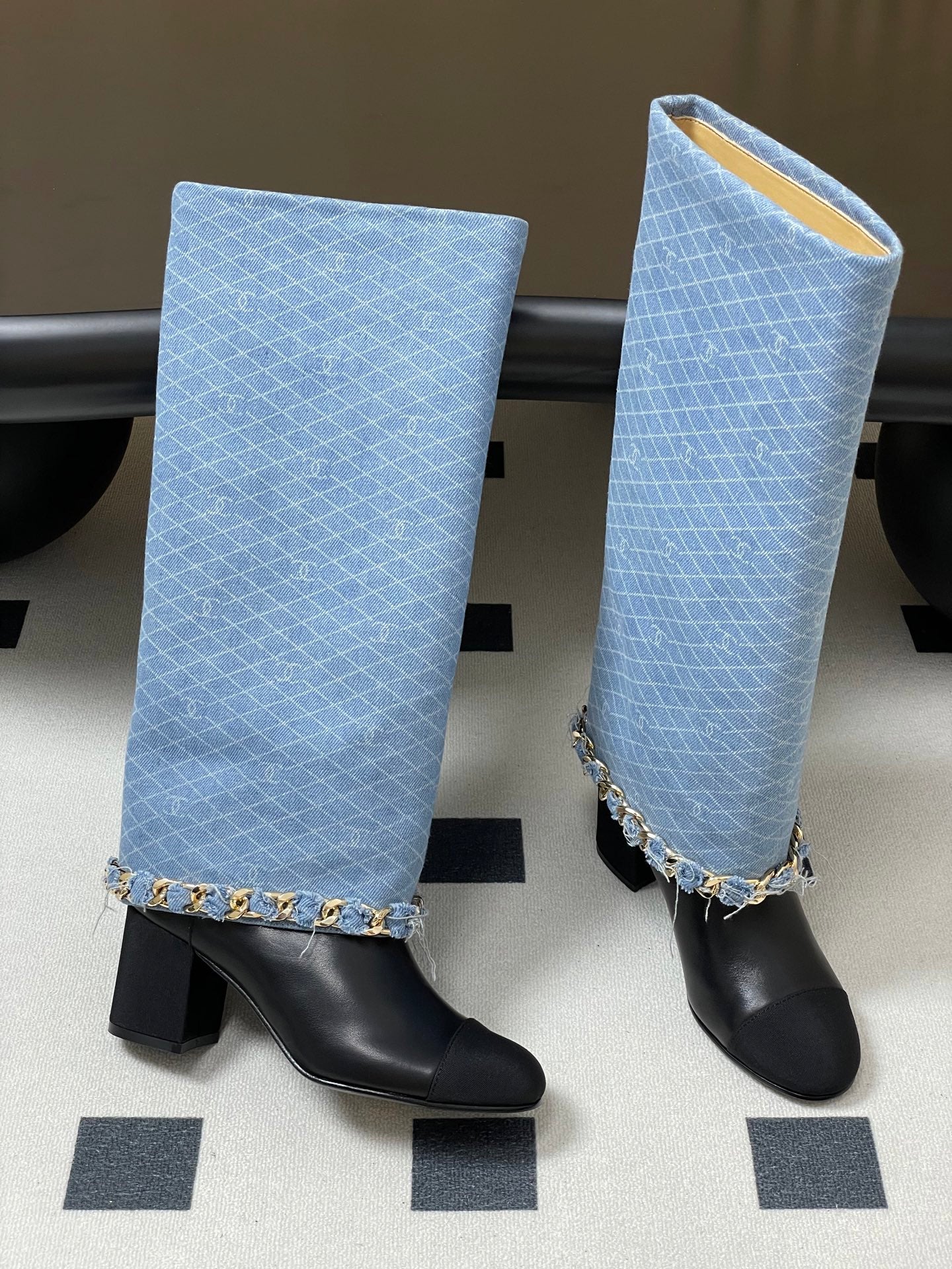 Chanel Chain Detail Long Boots – Autumn/Winter 25B Collection