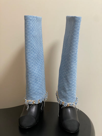 Chanel Chain Detail Long Boots – Autumn/Winter 25B Collection