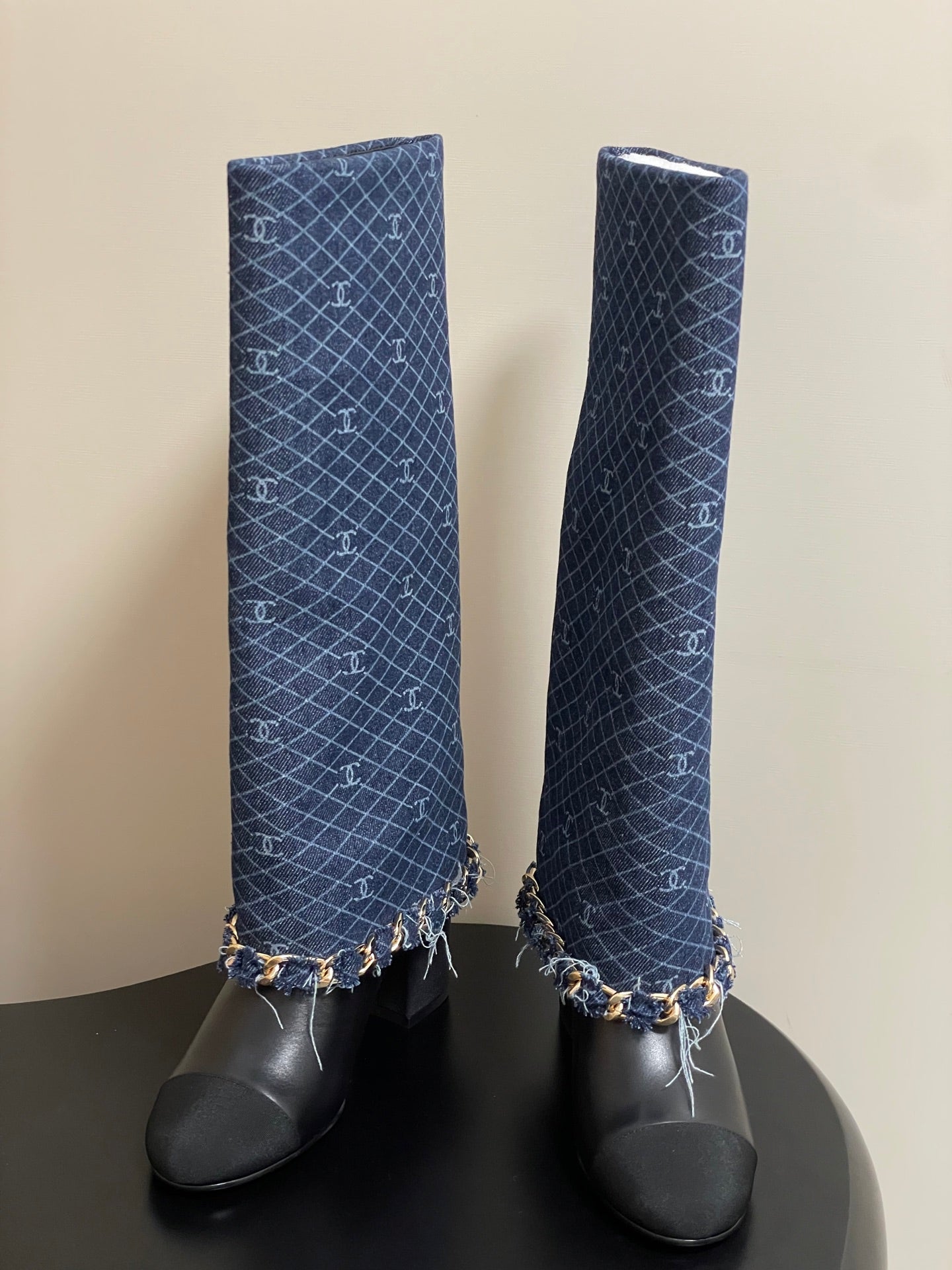 Chanel Chain Detail Long Boots – Autumn/Winter 25B Collection