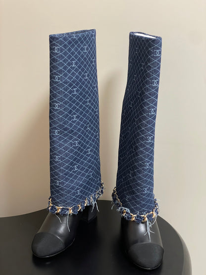 Chanel Chain Detail Long Boots – Autumn/Winter 25B Collection