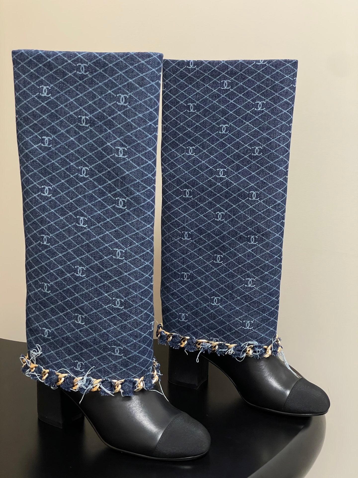 Chanel Chain Detail Long Boots – Autumn/Winter 25B Collection