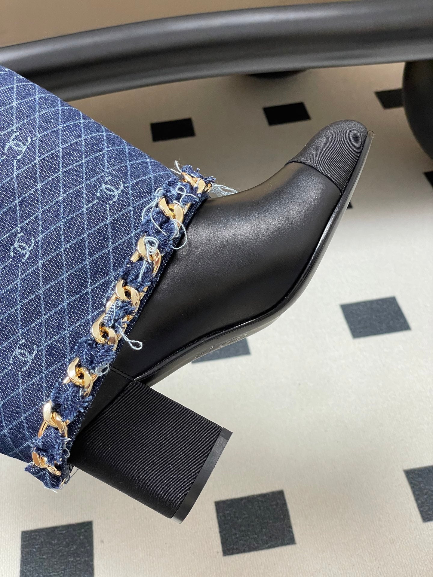 Chanel Chain Detail Long Boots – Autumn/Winter 25B Collection