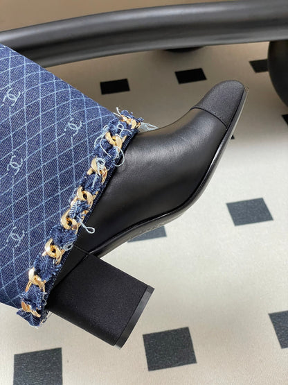 Chanel Chain Detail Long Boots – Autumn/Winter 25B Collection