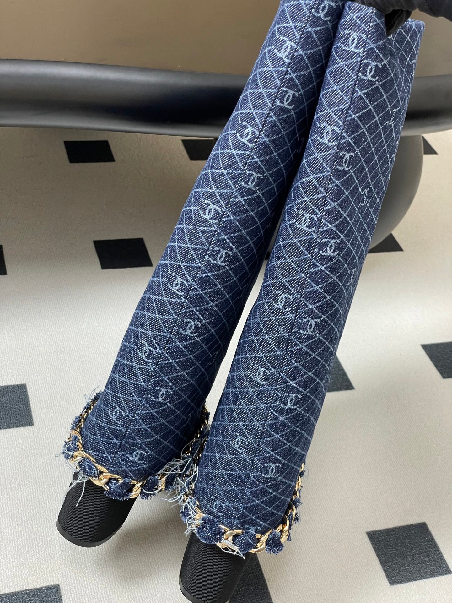 Chanel Chain Detail Long Boots – Autumn/Winter 25B Collection