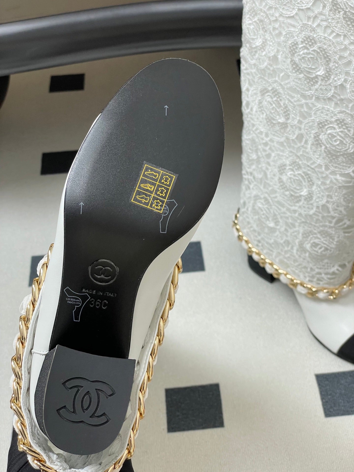 Chanel Chain Detail Knee-High Boots – Autumn/Winter Collection – 25B