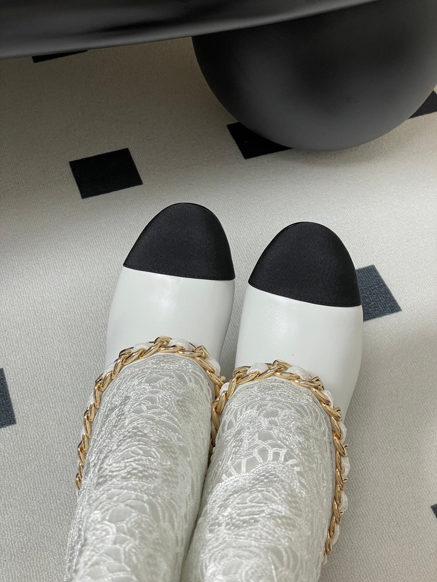 Chanel Chain Detail Knee-High Boots – Autumn/Winter Collection – 25B
