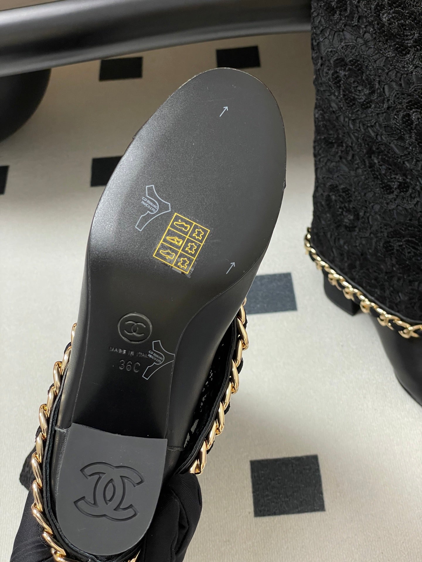 Chanel Chain Detail Knee-High Boots – Autumn/Winter Collection – 25B