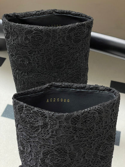 Chanel Chain Detail Knee-High Boots – Autumn/Winter Collection – 25B