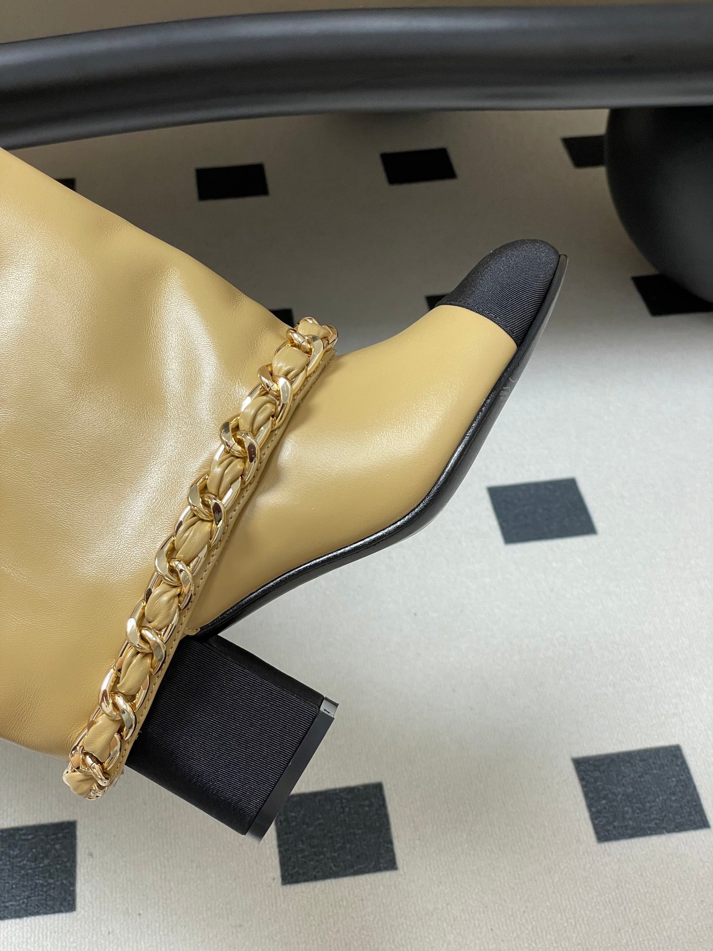 Chanel Chain Detail Knee-High Boots – Autumn/Winter Collection – 25B
