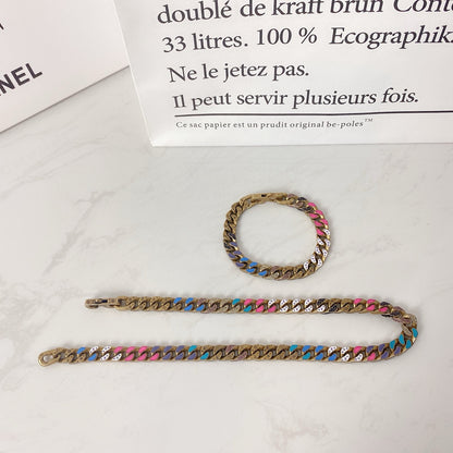 Louis Vuitton Chain Links Patches Necklace – 2020SS