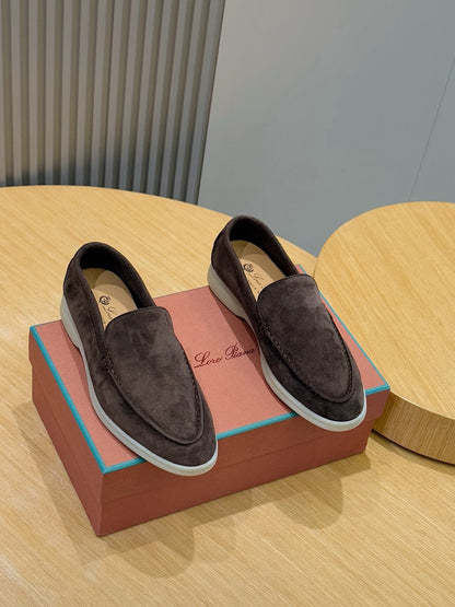 Loro Piana Italian Handmade Suede Driving Shoes