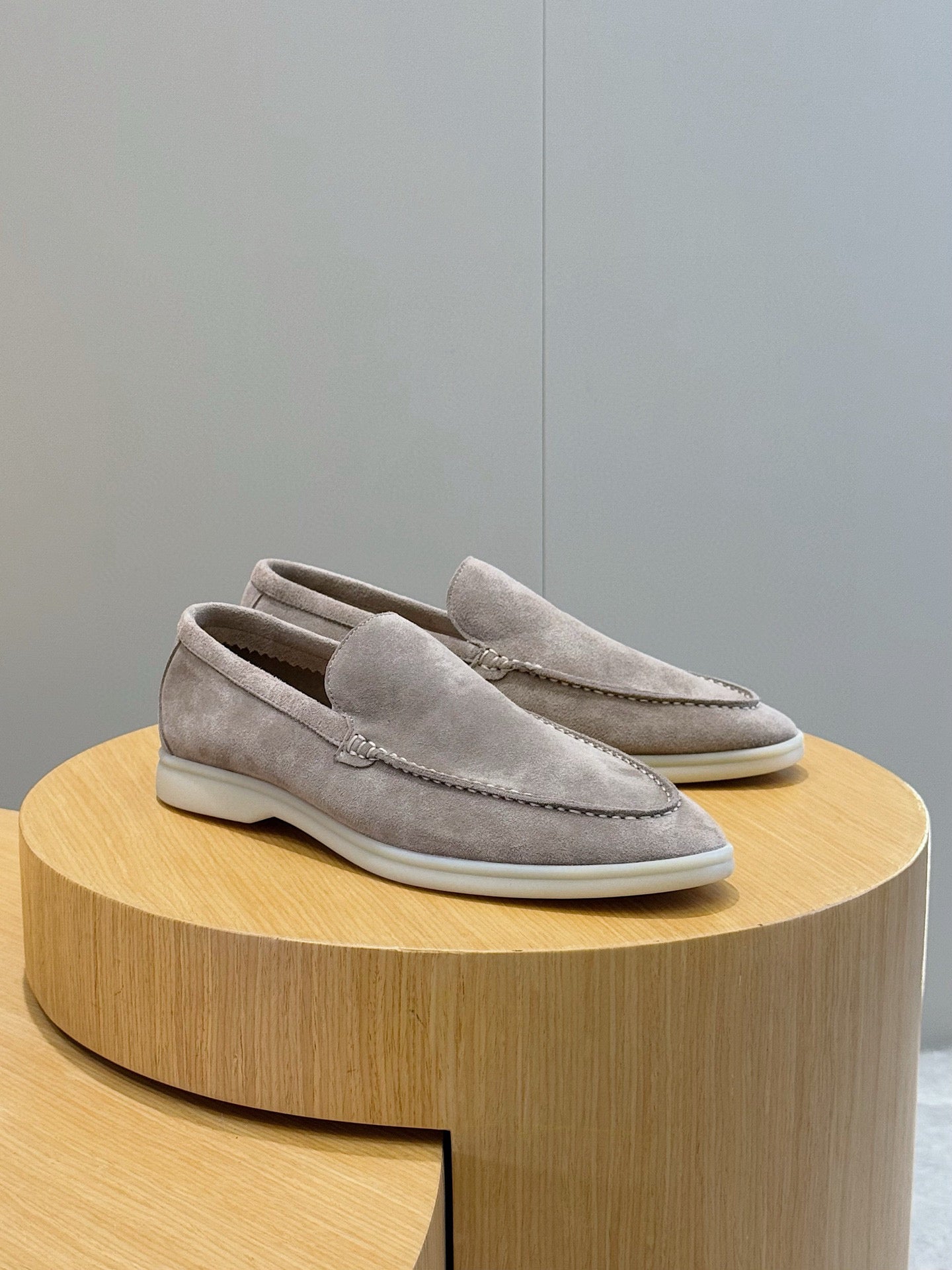 Loro Piana Italian Handmade Suede Loafers
