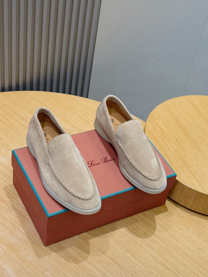 Loro Piana Italian Handmade Suede Driving Shoes