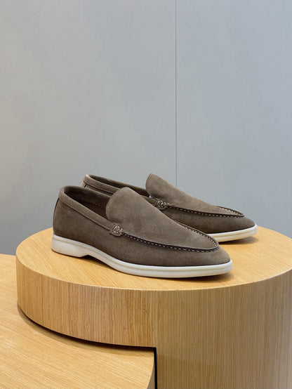Loro Piana Italian Handmade Suede Driving Shoes