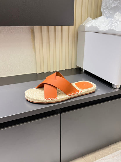 Zegna Classic Leather and Suede Slides