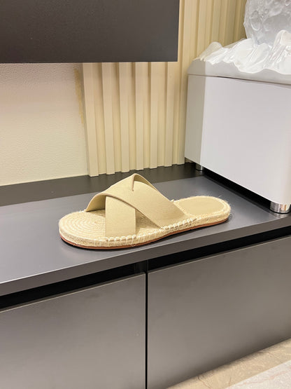 Zegna Classic Leather and Suede Slides