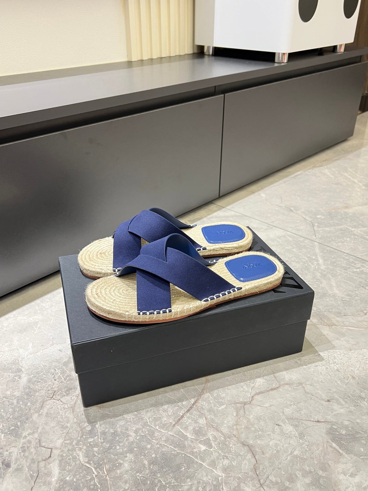 Zegna Classic Leather and Suede Slides
