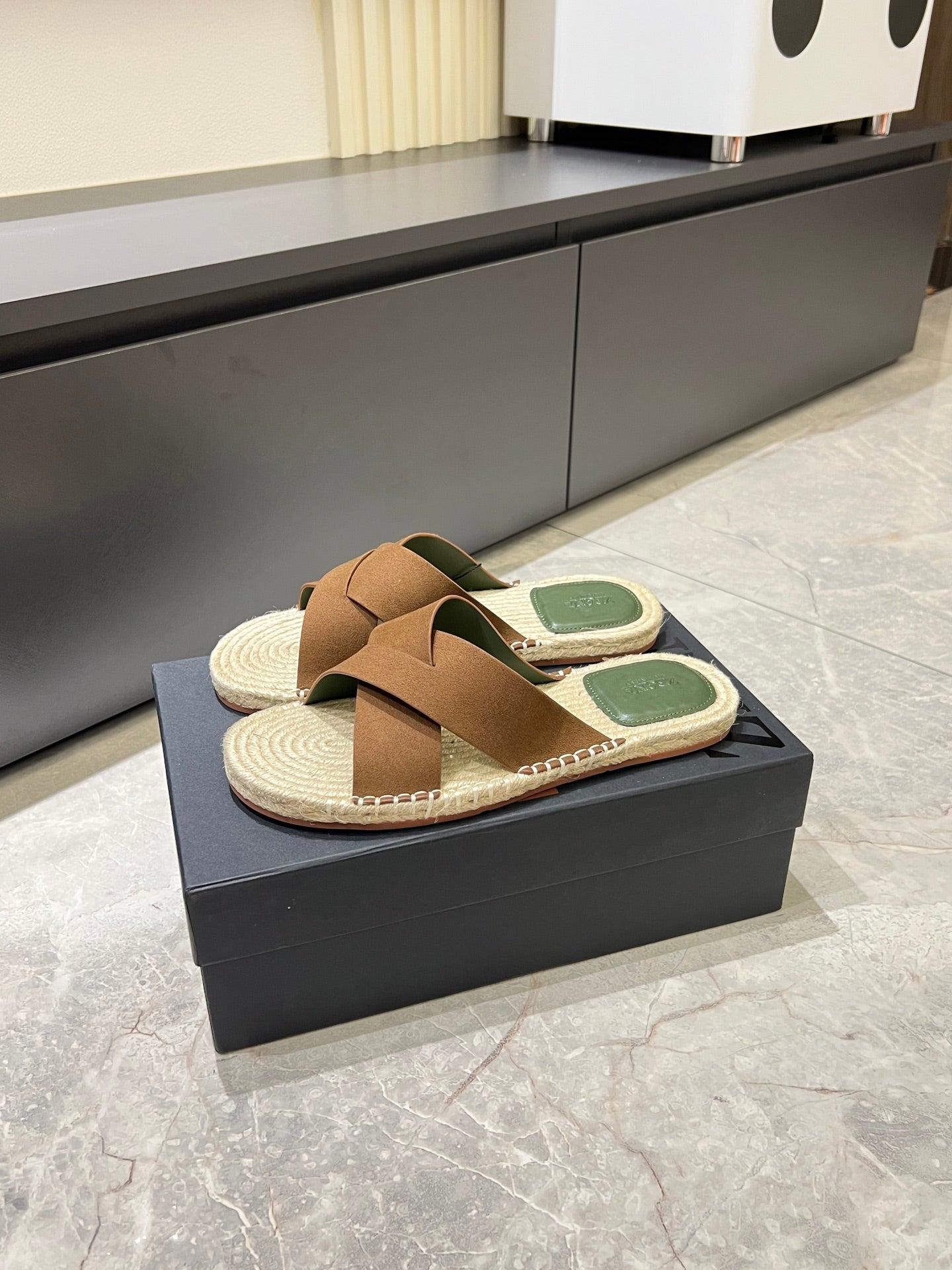 Zegna Classic Leather and Suede Slides