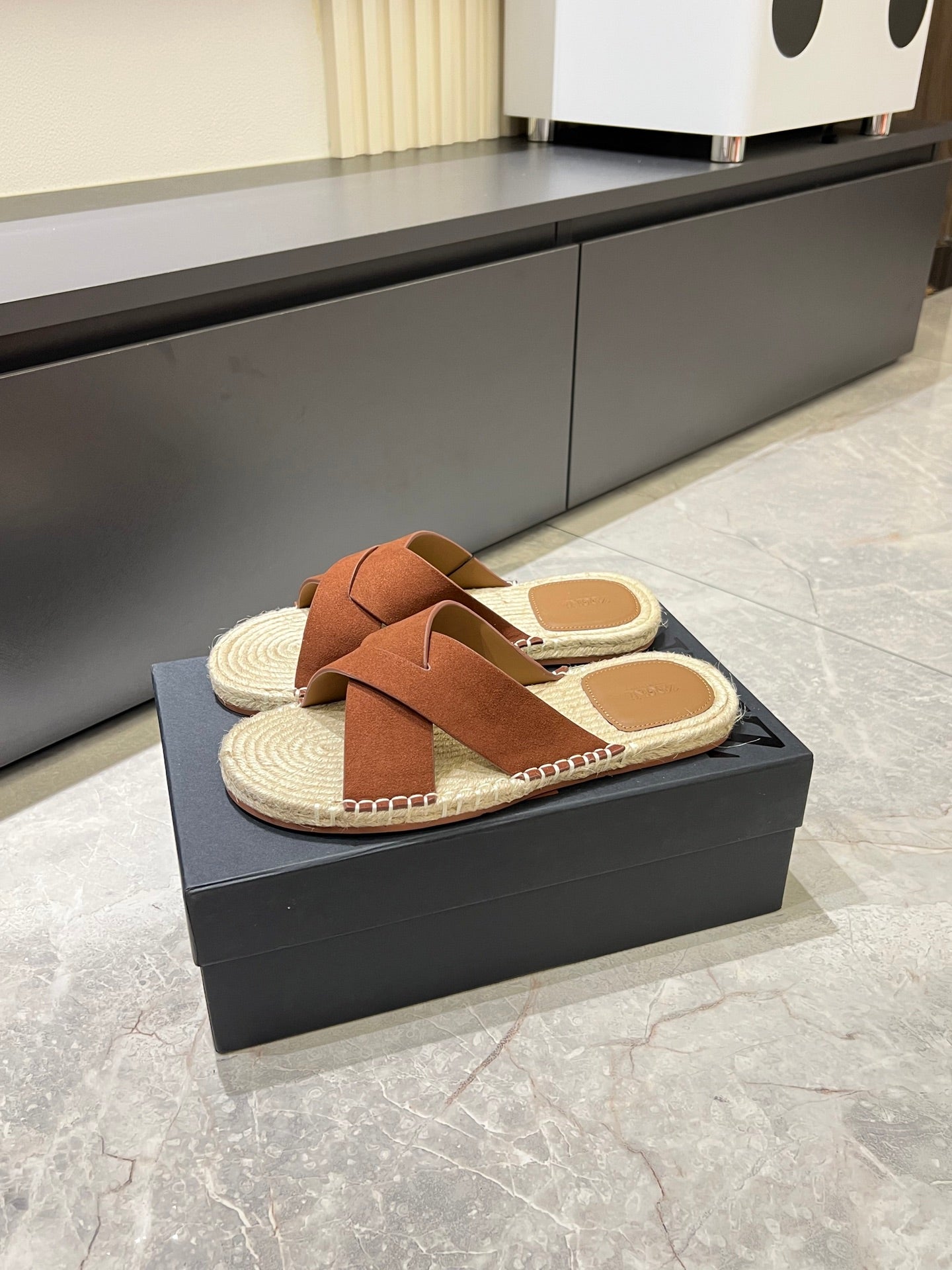 Zegna Classic Leather and Suede Slides