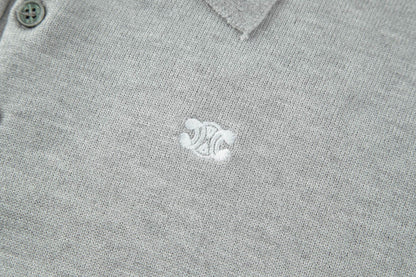 Celine Embroidered Triomphe Knit Polo