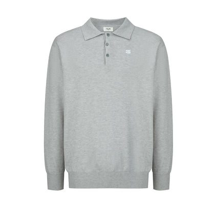 Celine Embroidered Triomphe Knit Polo