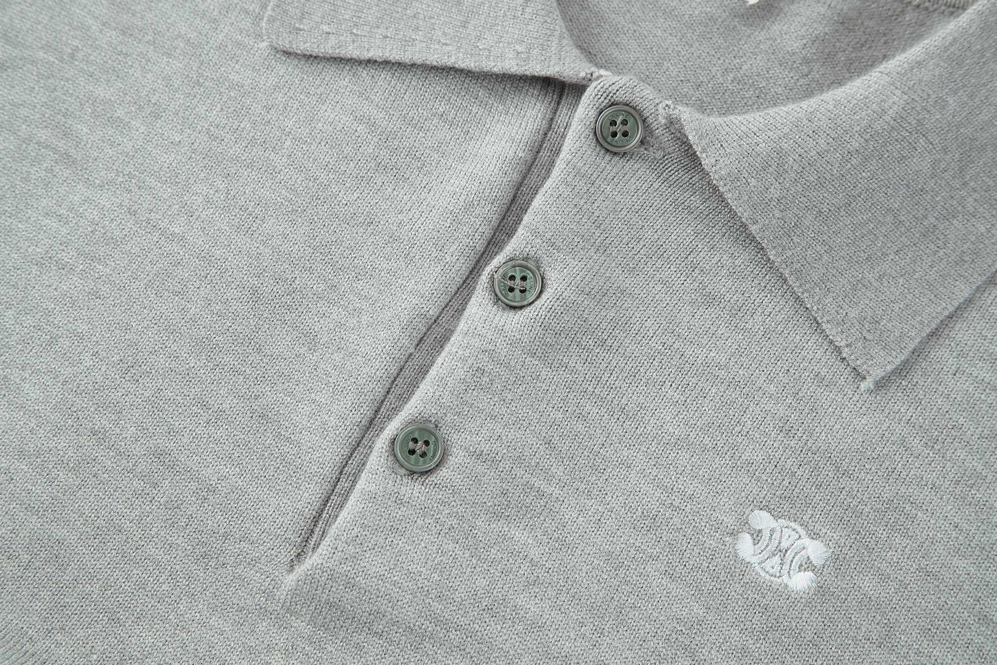 Celine Embroidered Triomphe Knit Polo
